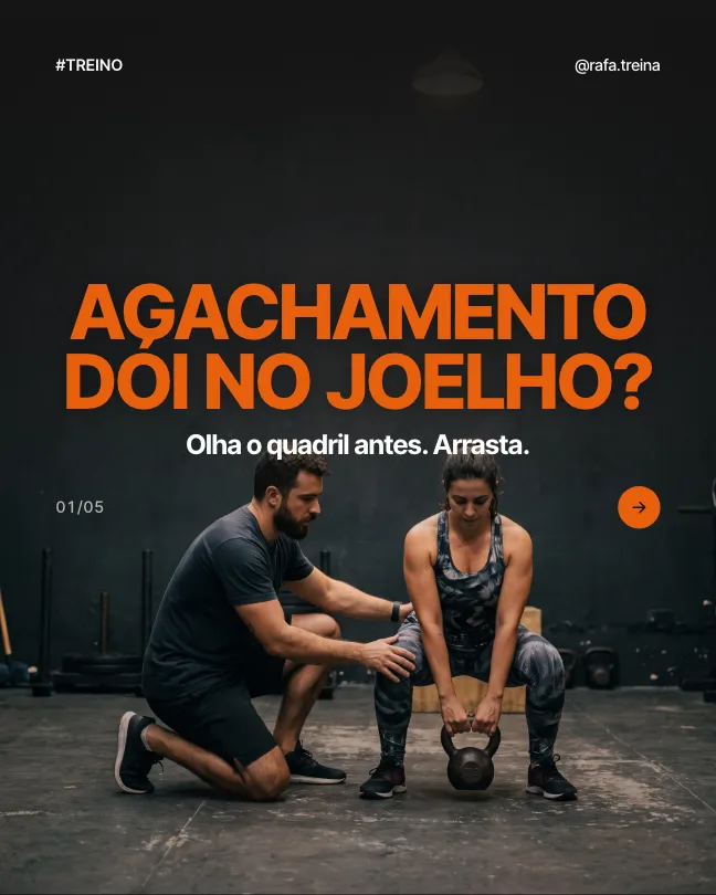 Capa estilo Manchete: Agachamento dói no joelho?